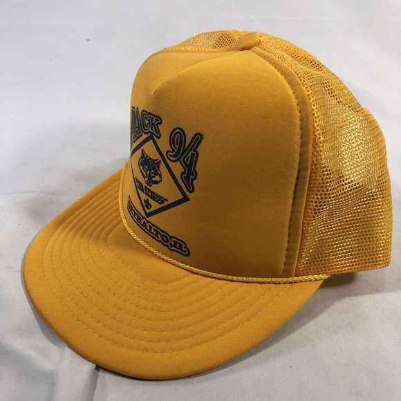 Cub Scout Hat Cap Pack 94 Bethalto Illinois Yellow Snapback One Size Fits Most - Picture 2 of 11